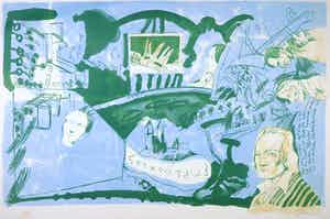 Lucebert - Litho, Empedokles (Groot) verkocht voor € 100!