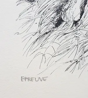 Patrick Creyghton - Wilg met boomstammen, litho kopen? Bied vanaf 50!