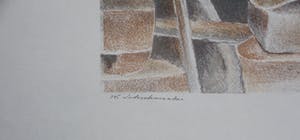 Wim Schuhmacher - litho: Mediterrane haven - 1947 kopen? Bied vanaf 40!