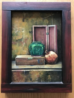 Niet of onleesbaar gesigneerd - Prachtig schilderijtje - Gesigneerd Ren' 99' kopen? Bied vanaf 1!