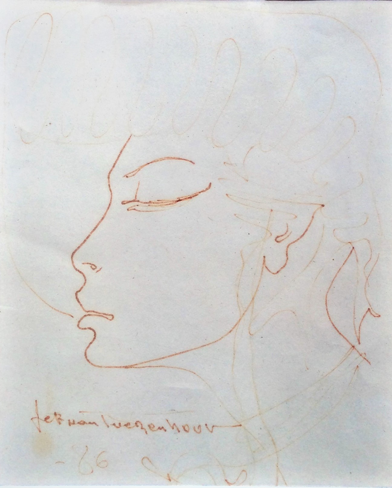 Jef van Tuerenhout - portret van jonge vrouw kopen? Bied vanaf 79!
