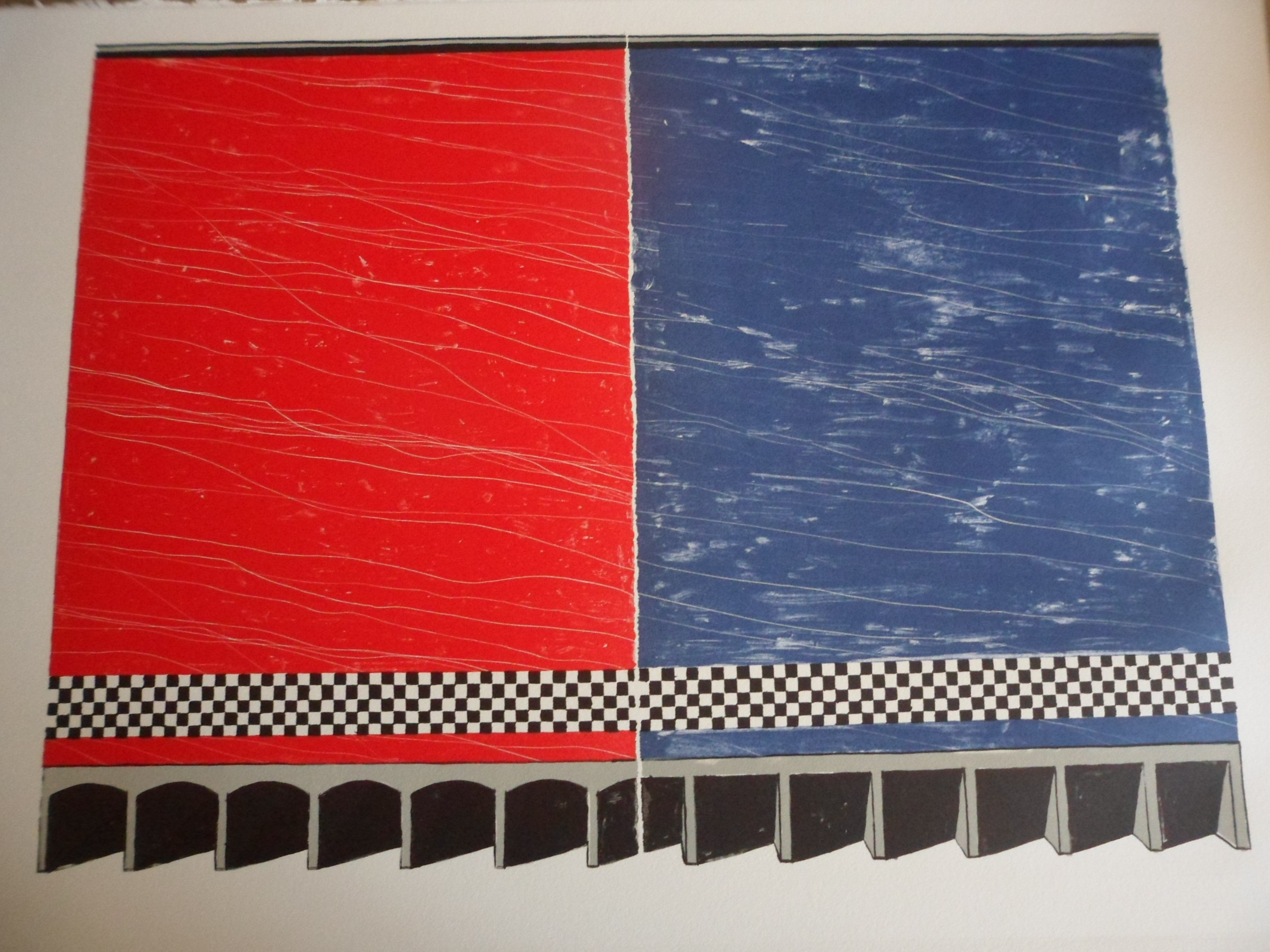 Ko Aarts - Zeefdruk, Titel: "Finishing touch". kopen? Bied vanaf 30!