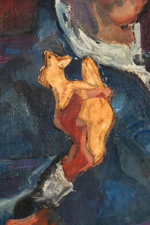 Klaas Sans - Olieverf op doek, Justine - Ingelijst kopen? Bied vanaf 150!