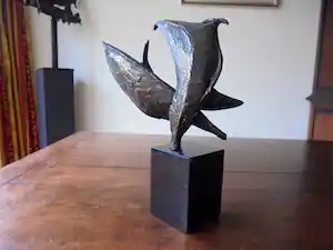 Bernadette Leijdekkers - Wind in de zeilen. Prachtig patina! verkocht voor € 50!