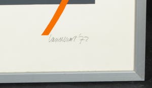 Hans Landsaat - Zeefdruk, Zonder titel - Ingelijst kopen? Bied vanaf 20!