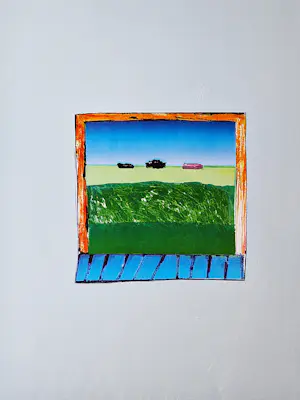 Harrie Gerritz - Erg mooie en grote kleuren zeefdruk "klein venster" - oplage (125) - gesigneerd kopen? Bied vanaf 39!