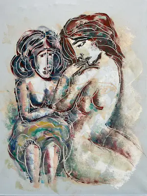 Calvin Burnett - Twee vrouwen. kopen? Bied vanaf 1!