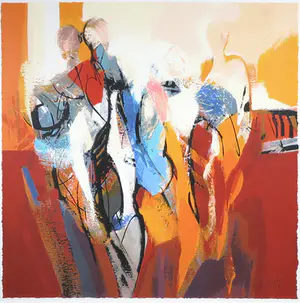 Peter Meijer - Zeefdruk, Zonder titel 4 - Ingelijst kopen? Bied vanaf 80!