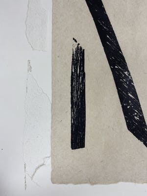 Carel Visser - Houtsnede op Japans papier, Z.T. kopen? Bied vanaf 100!