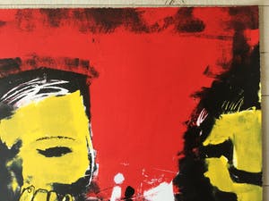 Herman Brood - Herman Brood - Originele handgesigneerde zeefdruk - Schakers kopen? Bied vanaf 375!