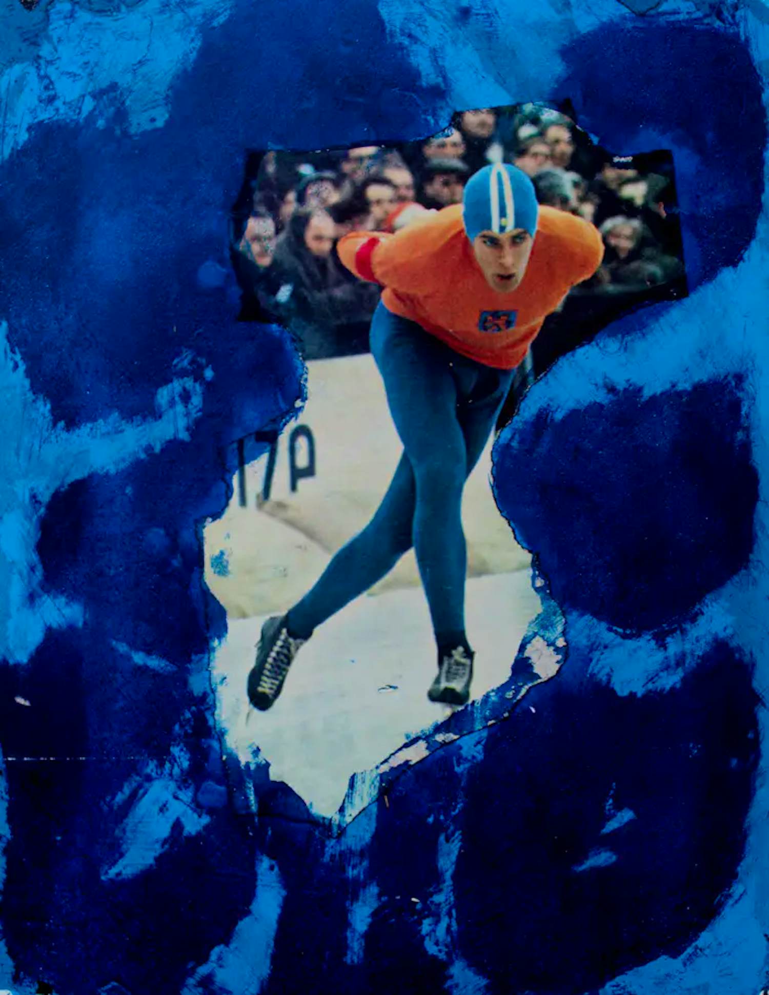 Piet van Stuivenberg - Litho met collage: Ard Schenk - unicum - 1966 kopen? Bied vanaf 50!