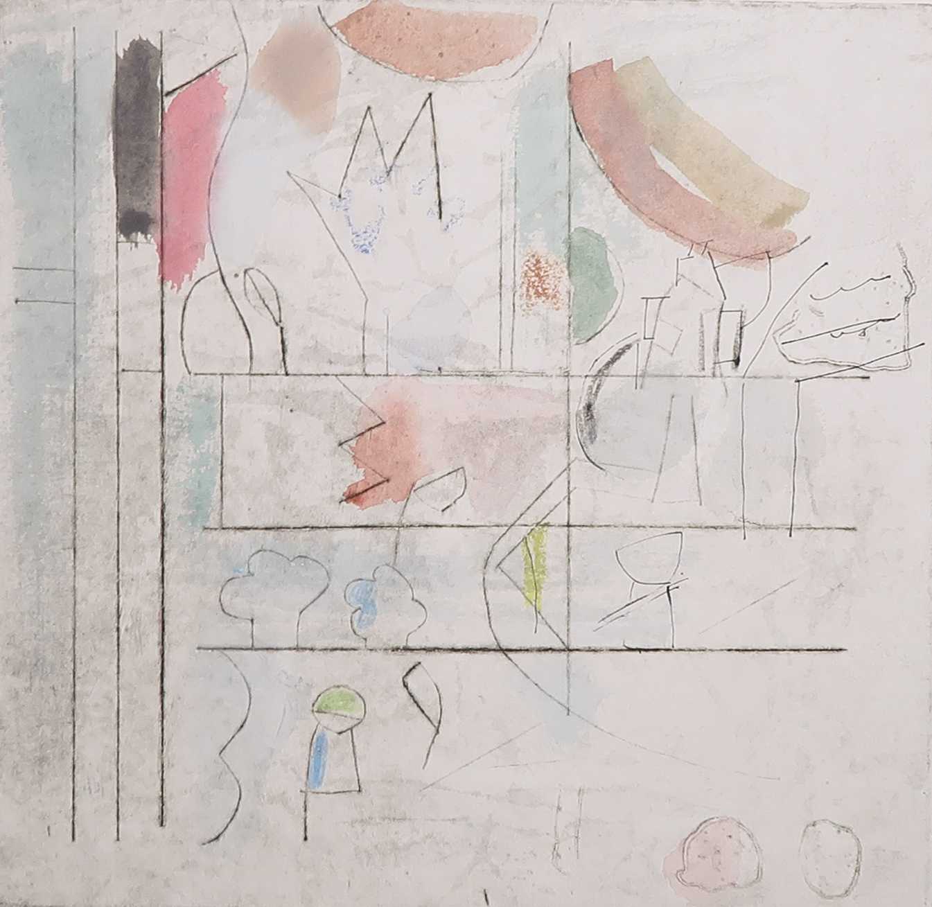 Henk Tichelaar - Droge naald en aquarel, Winter kopen? Bied vanaf 1!