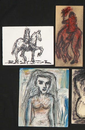 Pieter Haan - Lot van acht werken, diverse voorstellingen kopen? Bied vanaf 1!