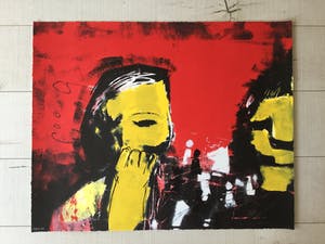 Herman Brood - Herman Brood - Originele handgesigneerde zeefdruk - Schakers kopen? Bied vanaf 375!