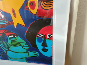 Buy Corneille - Na regen komt zonneschijn.Vrij zeldzaam groot werk in pracht lijst? Bid from 775!