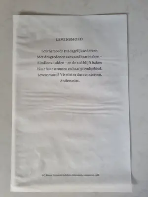 Siep van den Berg - Drie Zeefdrukken 1953, 1982, 1998 en vier gedichten kopen? Bied vanaf 70!