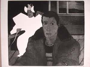 Sjoerd Bakker - Ets gesigneerd verkocht voor € 50!