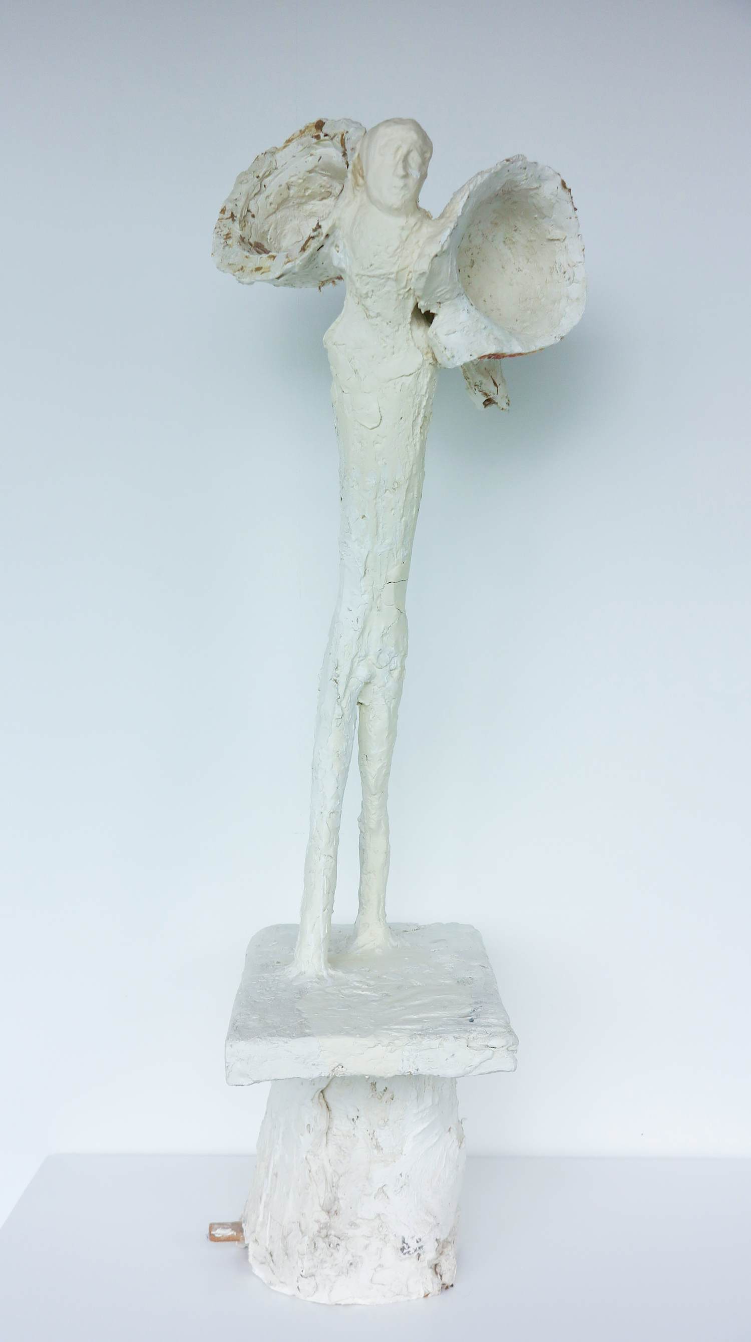 Johan Tahon - Sculptuur in gemengde techniek (gips, hout, touw verf), Zonder titel kopen? Bied vanaf 3000!