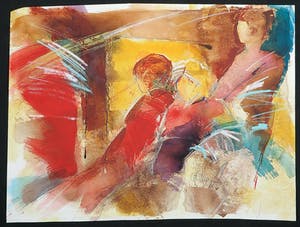 Marjan Nagtegaal - Aquarel, Zonder titel kopen? Bied vanaf 20!