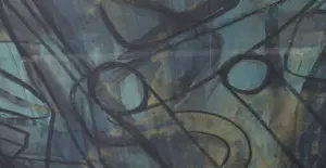 Jean Pierre Zoetbrood - Gemengde techniek op doek, Compositie met zwarte lijnen kopen? Bied vanaf 1!