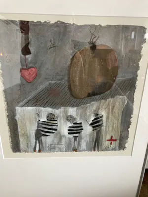 Liesbeth Rahder - Zeefdruk op geschept papier z.t. kopen? Bied vanaf 70!