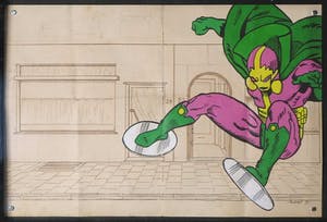 Jan Bollaert - Acryl op papier, Super Trio - Ingelijst (Groot) kopen? Bied vanaf 50!