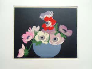 John Hall Thorpe - ANEMONES /// HOUTSNEDE VAN HALL THORPE verkocht voor € 50!