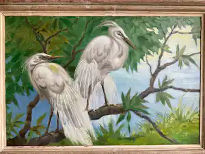 Jan Schonk - Zilverreigers in een boom verkauft für € 213!