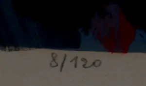 Bram van Velde - Ingelijste kleurenlitho: Compositie kopen? Bied vanaf 350!