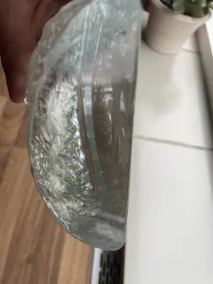 Maleras Sweden - Grote vintage ijsblok glazen object met afbeelding beer en bergen kopen? Bied vanaf 20!