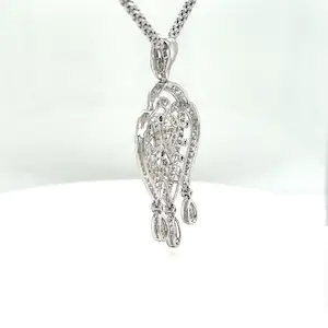 Magnificent Pendant in 18 Karat with 177 Brillants 1,65 carat with Chain kopen? Bied vanaf 2200!