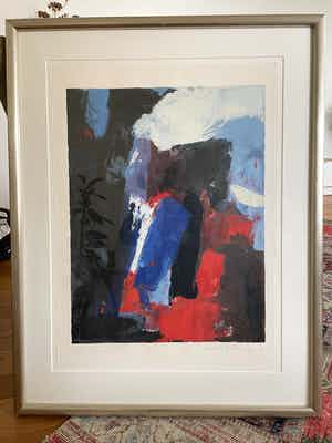 Charlotte Molenkamp - Zeefdruk - Kleuren (zonder titel) - Ingelijst (Groot) verkocht voor € 140!