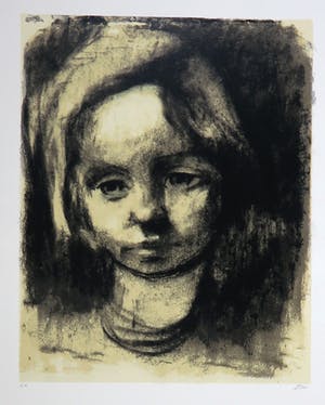 Niet of onleesbaar gesigneerd - Litho, Portret kopen? Bied vanaf 1!