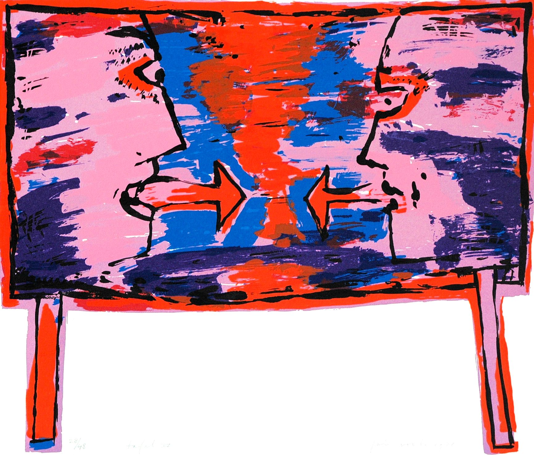 Jan Voets - Vijf tafels - Map met 5 gesigneerde zeefdrukken  kopen? Bied vanaf 75!