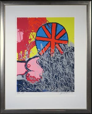 Jan Cremer - Zeefdruk, Christine Keeler in the Bush 1963 - Ingelijst kopen? Bied vanaf 200!