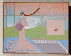 Peter Botterman - Vrouw in Landschap - 1979 - olieverf op doek - BKR Amsterdam kopen? Bied vanaf 20!