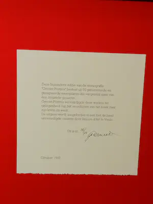 Gerriet Postma - Gouache met gesigneerde en genummerde monografie 1992 kopen? Bied vanaf 200!
