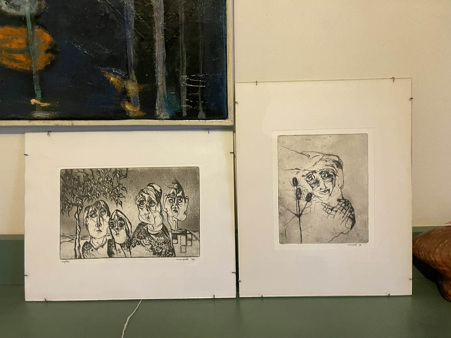 Margriet Westervaarder - Vier koppen / kop met bloemen kopen? Bied vanaf 25!