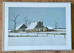 Klaas Bernink - Twentse boerderij in winters landschap kaufen? Bieten Sie von 178!