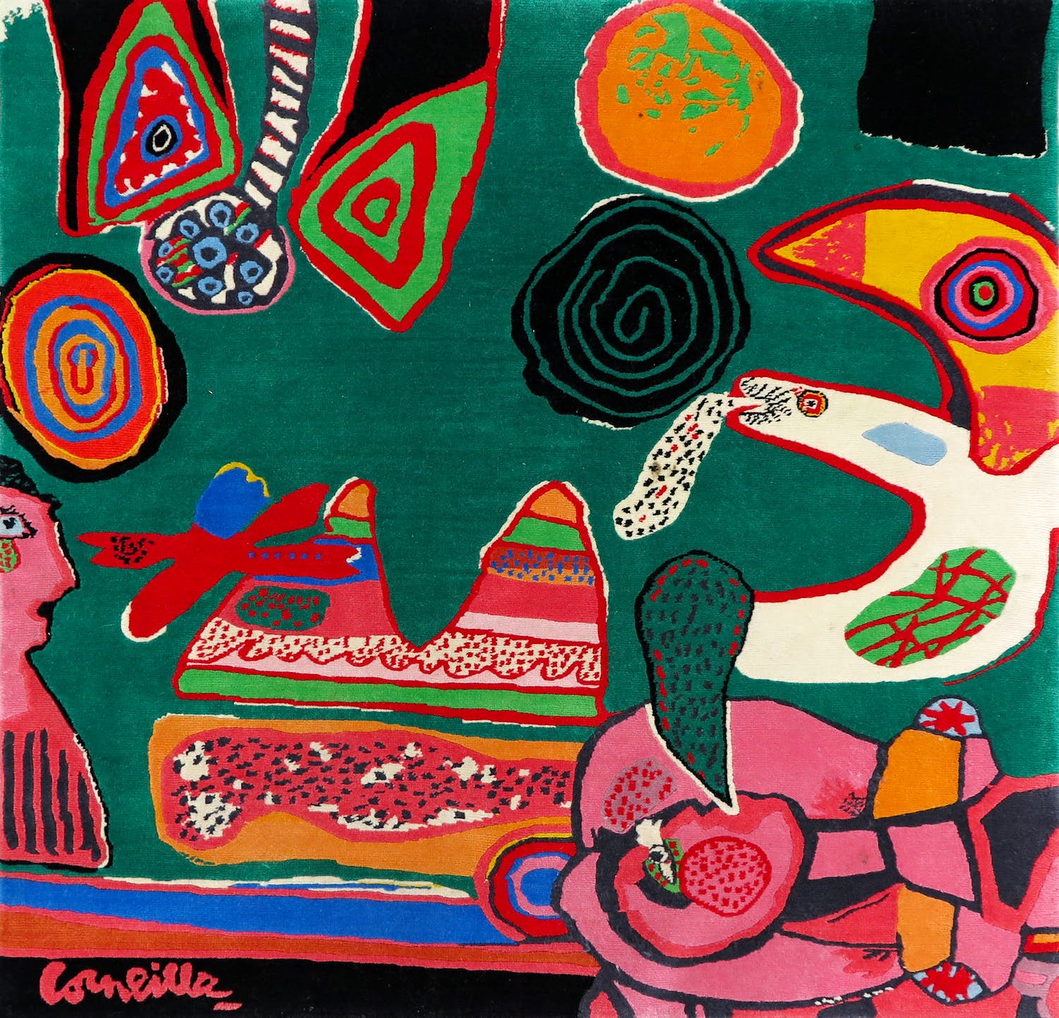 Corneille - Wollen tapijt, Bain de Soleil verkocht voor € 1!