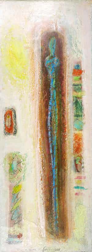 Ad Arma - Gemengde techniek op karton, India verkocht voor € 70!