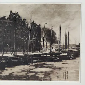 Willem Witsen - Binnenkant met sneeuw (Amsterdam) kopen? Bied vanaf 695!