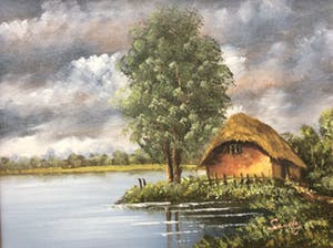 Niet of onleesbaar gesigneerd - Boerderij aan ven kopen? Bied vanaf 10!