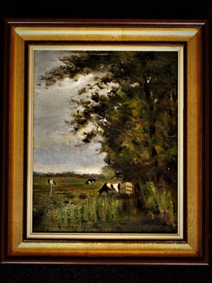 Niet of onleesbaar gesigneerd - omstreeks 1900 geschilderd Haagse School landschap - gesigneerd kopen? Bied vanaf 10!