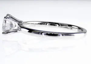 Ring 1,01 Natuurlijke Diamant - 14K witgoud kopen? Bied vanaf 1100!