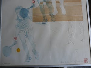 Leentje Linders - Ets en Blinddruk, Ad van Tage- Ingelijst kopen? Bied vanaf 35!