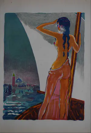 Kees van Dongen - Houtgravure - Rose-dans-le-calice chez le roi Derbas kopen? Bied vanaf 50!