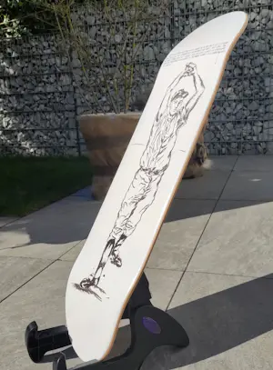 Raymond Pettibon - No Title (The raised hands...) – Skate Deck – Limited Edition kopen? Bied vanaf 275!