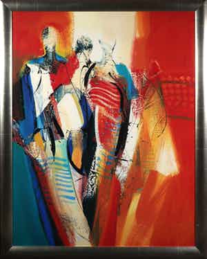 Peter Meijer - Zeefdruk op board, Pascalle - Ingelijst verkocht voor € 50!