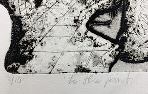 Jacqueline de Jong - ets - 'To the point' - 1975 kopen? Bied vanaf 90!